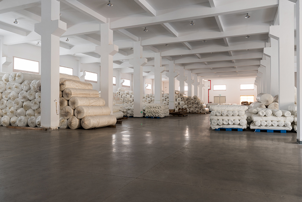 GRAY FABRIC STOCK ROOM